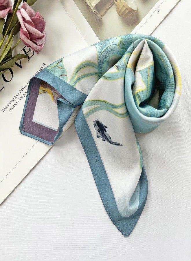 Julunar Silk Scarf for Women and Men with Double-sided Different Patterns Head Scarves Hair Wraps for Sleeping - Image 5